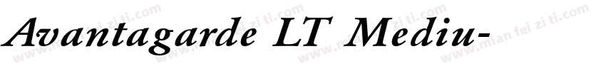 Avantagarde LT Mediu字体转换